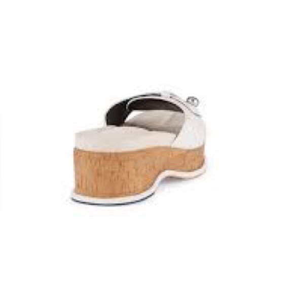 RAG & BONE - SOMMER PLATFORM SLIDE SANDAL IN ANTIQUE WHITE - Picture 2 of 6